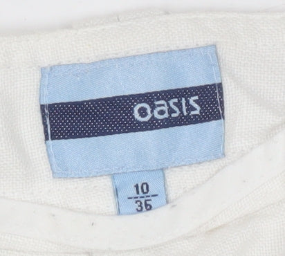 Oasis Women's White Trousers Size 10