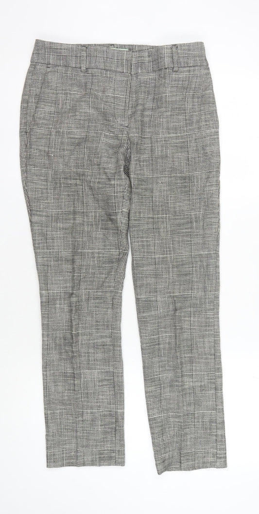 Carolyn Donnelly Grey Check Women's Trousers Size 8