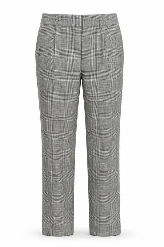 Carolyn Donnelly Grey Check Women's Trousers Size 8