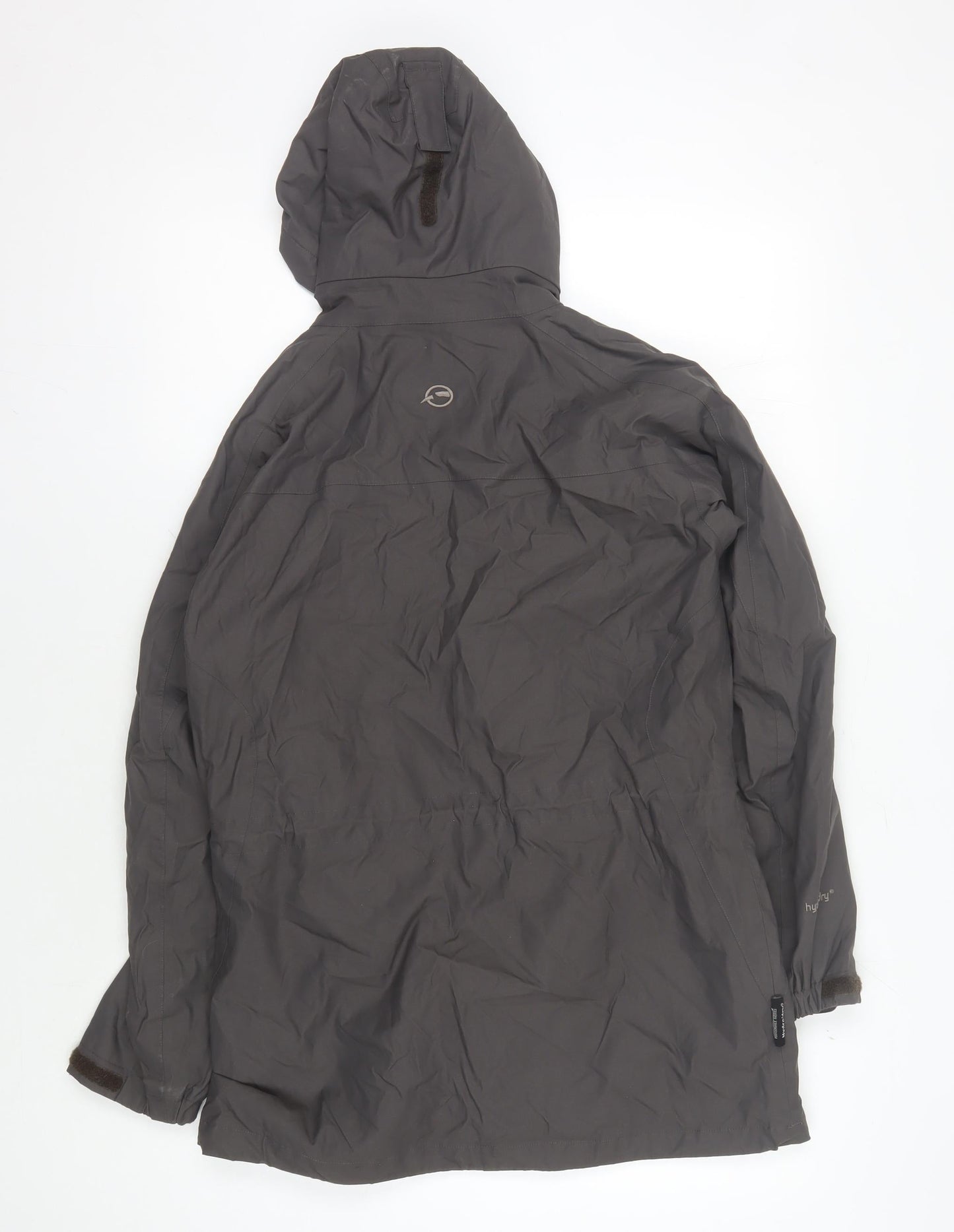 Sprayway Women's Grey Hooded Rain Coat Jacket Size 8