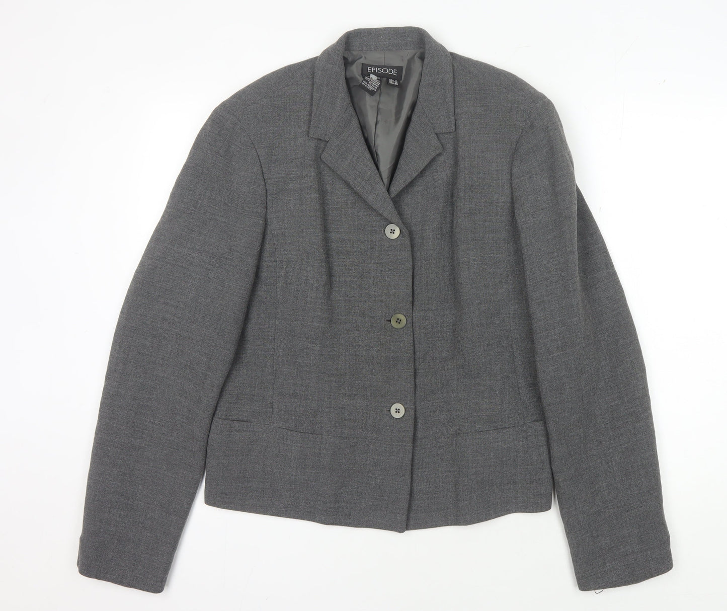 Episode Women's Grey Blazer Size 16