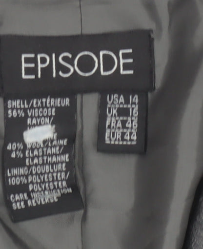 Episode Women's Grey Blazer Size 16