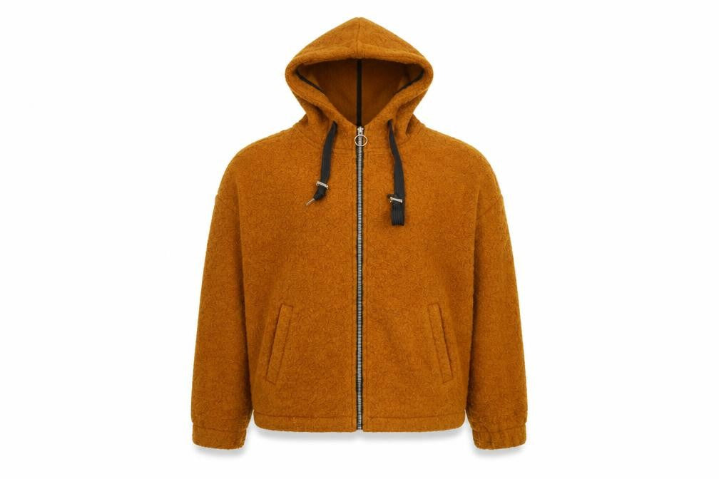 Forever 21 Men's Brown Hooded Jacket Size M Autumn