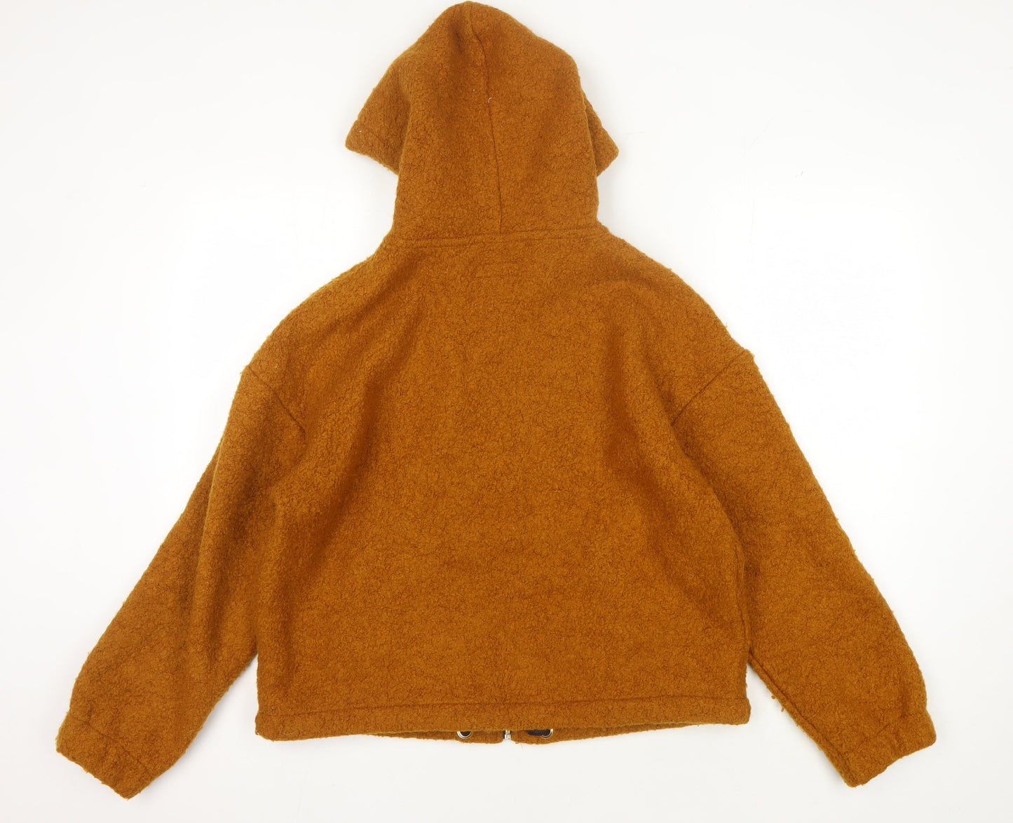 Forever 21 Men's Brown Hooded Jacket Size M Autumn