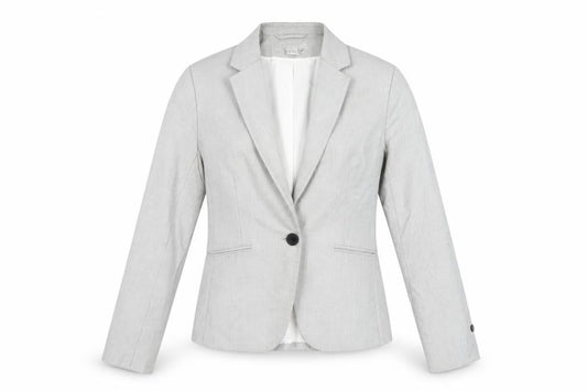 H&M Women's Grey Blazer, Size 6, Slim Fit, Business