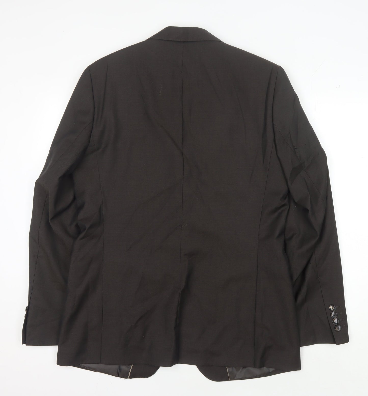 Zara Men's Brown Wool Blazer Classic Fit Size 40