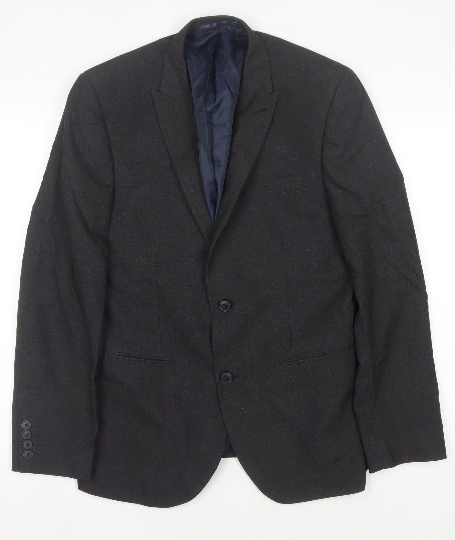 Next Men's Black Regular Fit Blazer 40R