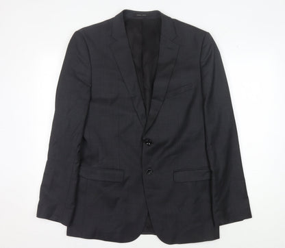 Zara Men's Black Blazer, Size 42, Formal Style