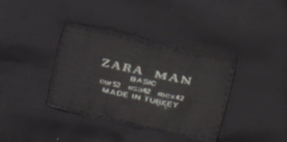 Zara Men's Black Blazer, Size 42, Formal Style