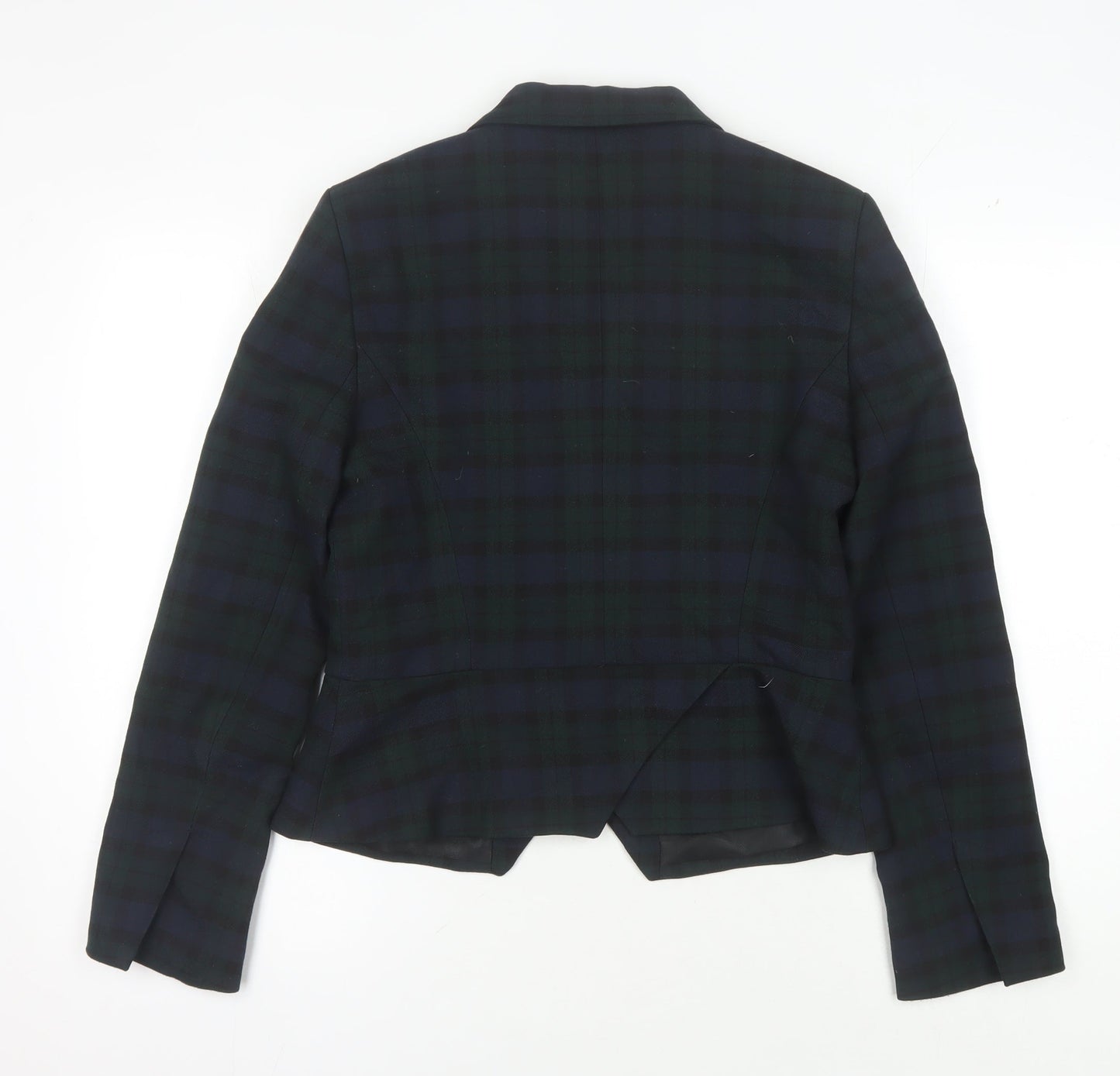 Zara Women's Multicoloured Plaid Blazer L