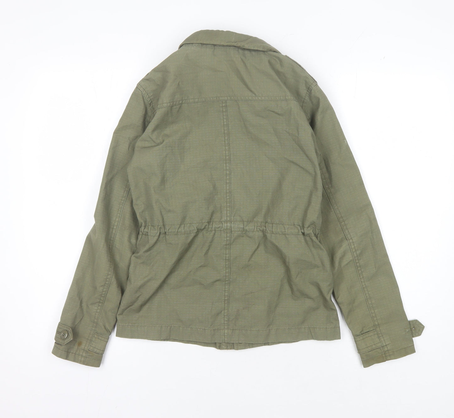 H&M Girls Green Military Jacket 10-11 Years