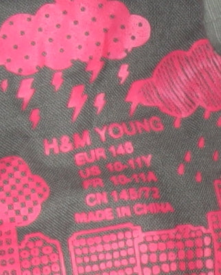 H&M Girls Green Military Jacket 10-11 Years