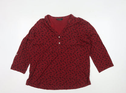 Additional front view of Originals Red Women's Button-Up Top, size 20