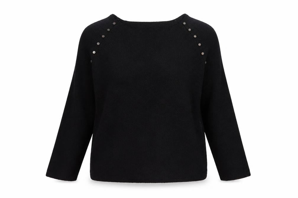 Babette Ballinger Women's Black XL Pullover Jumper