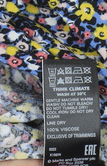 Marks and Spencer Women's Multicoloured Floral Blouse