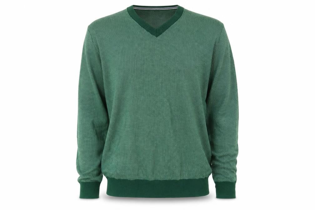 Gap Men's Green V-Neck Knit Pullover Jumper M