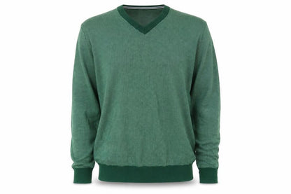 Gap Men's Green V-Neck Knit Pullover Jumper M