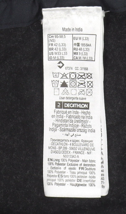 Decathlon Men's Black Jogger Trousers M