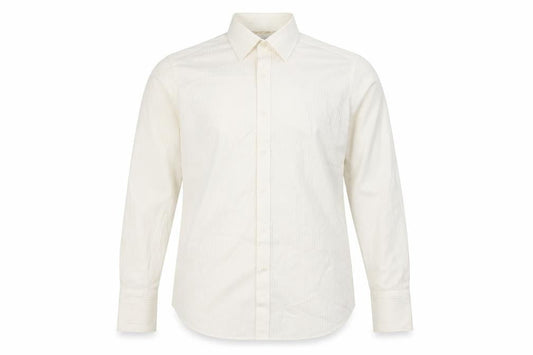 Jeff Banks Men's Ivory Long Sleeve Shirt, Size 15.5