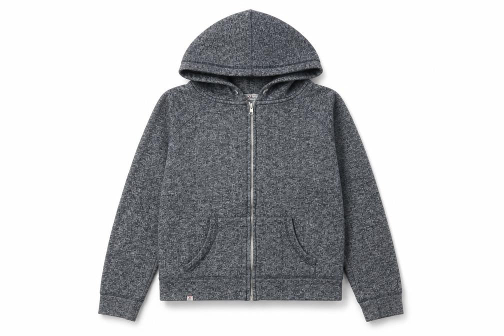 SoulCal & Co Grey Unisex Hoodie, Size 12, Zip Closure