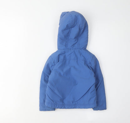 Preloved Joules Unisex Toddler Blue Puffer Jacket, 1 Year - Back
