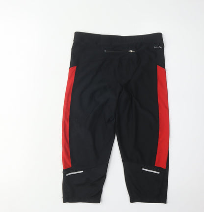 Nike Women's Black Capri Running Trousers - Small