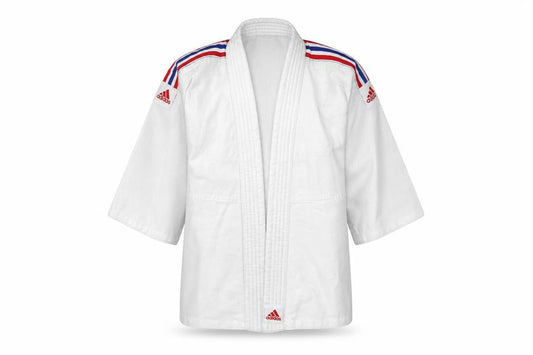 Adidas Boys White Martial Arts Jacket 9-10 Years