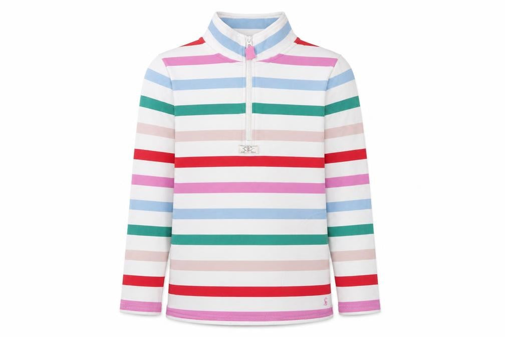 Joules Women's Striped Pullover Sweatshirt, Multicoloured, Size 10