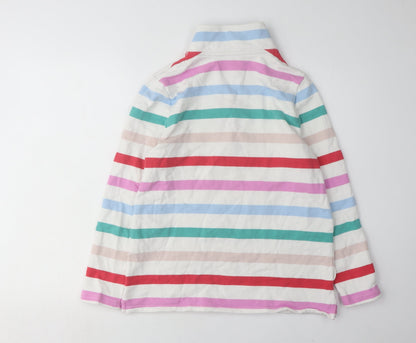 Joules Women's Striped Pullover Sweatshirt, Multicoloured, Size 10