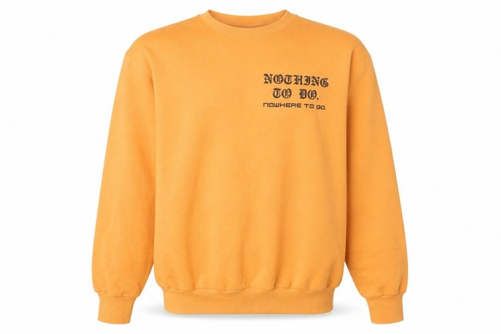 H&M Unisex Orange S Graphic Pullover Sweatshirt