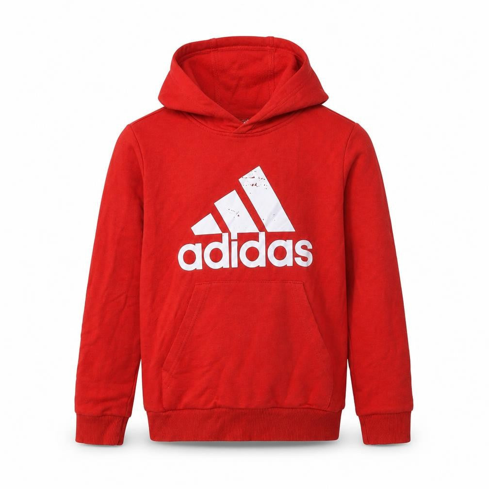 Adidas Boys' Red Pullover Hoodie, 9-10 Years, Graphic Logo