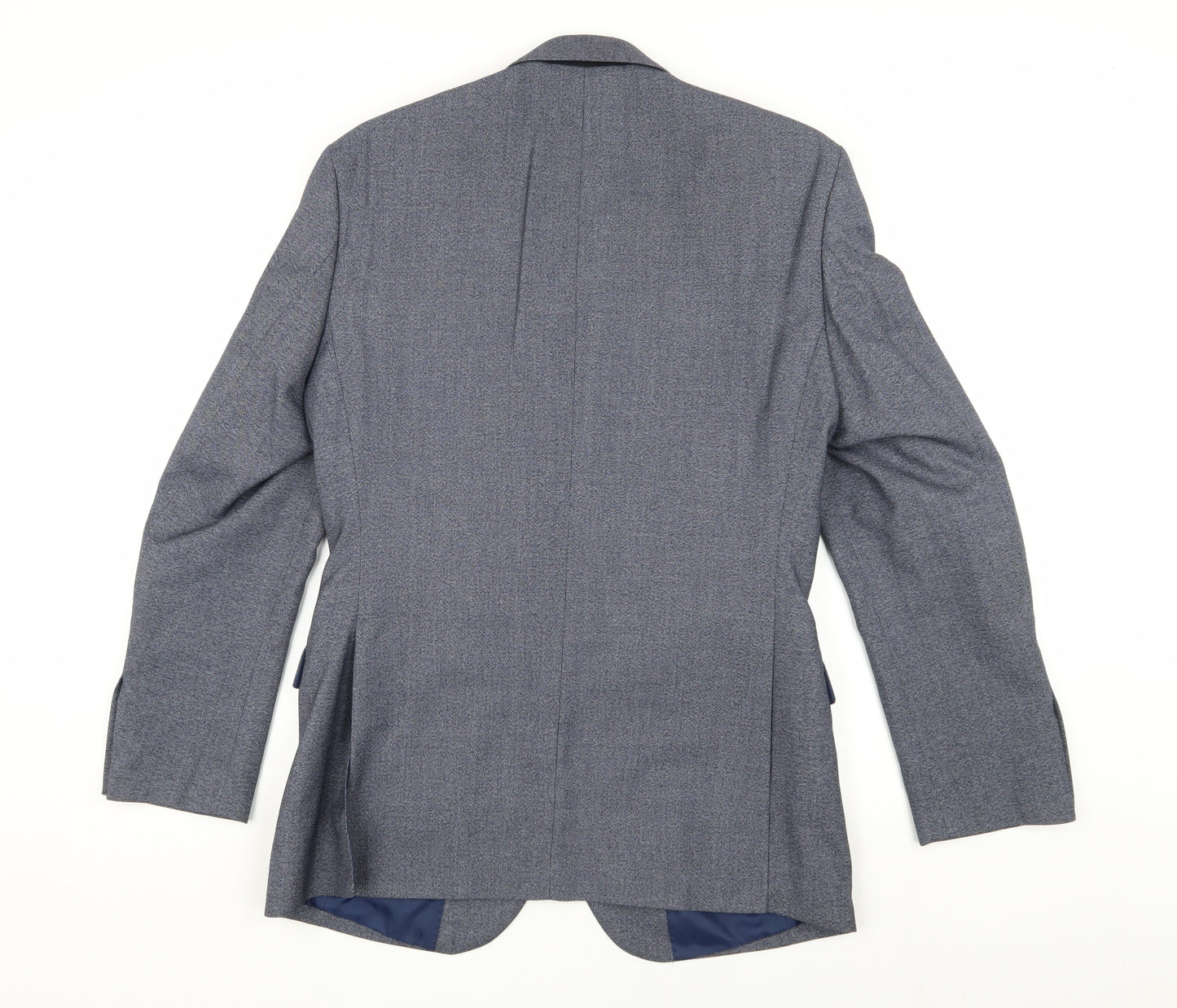 Moss Esq. Men's Blue Blazer 38 Regular Fit Classic Style
