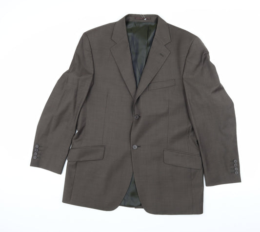 Daniel Hechter Men's Brown Wool Blazer, Size 40S