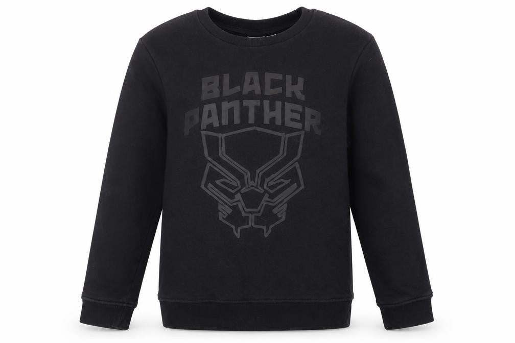 Marvel Boys Black Panther Sweatshirt, Black, 9-10 Years, Pullover