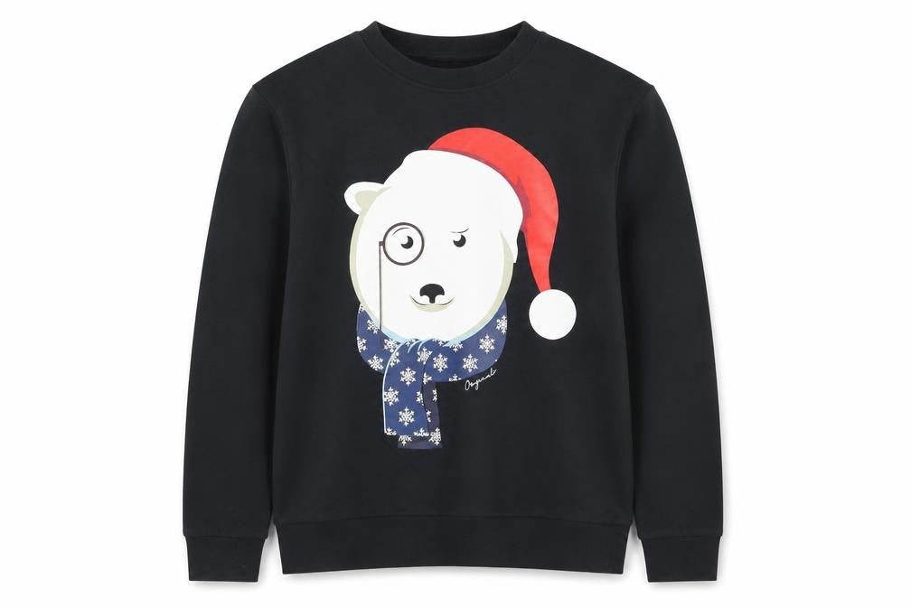 Jack & Jones Men's Black Christmas Sweatshirt S