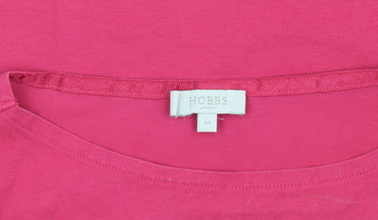 Hobbs Women's Pink Blouse Bell Sleeve XS