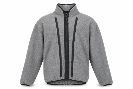 DKNY Men's Grey Fleece Basic Jacket M