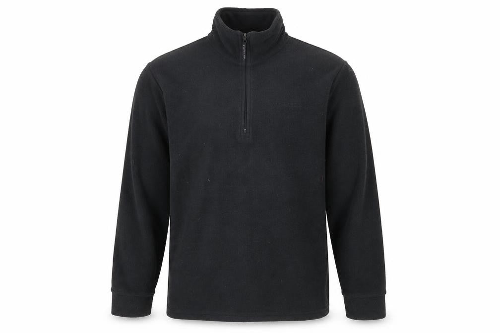 Trespass Men's Black Fleece 1/4 Zip Sweatshirt M
