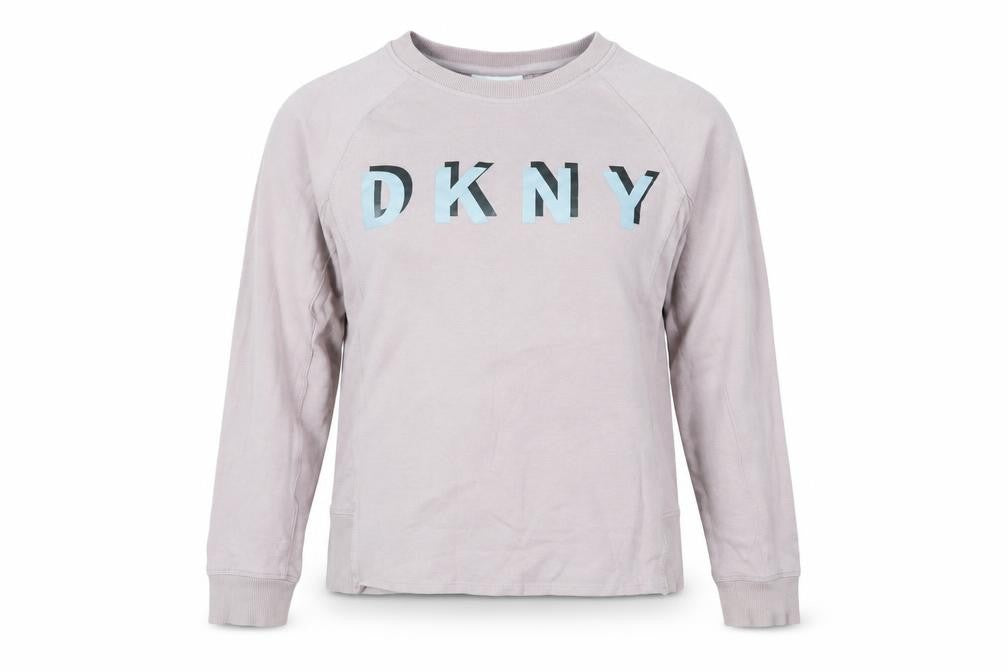 DKNY Women's Beige Logo Sweatshirt Size S