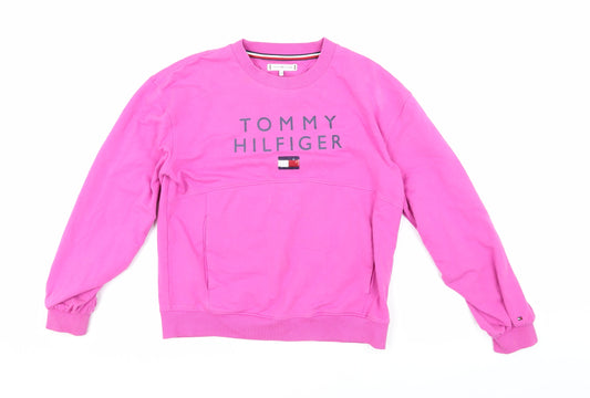 Tommy Hilfiger Girls Pink Pullover Sweatshirt 13-14 Years