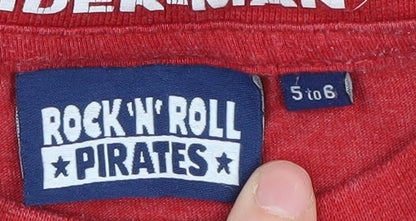 Additional view of Rock 'N' Roll Pirates boys’ spider-man red t-shirt 5-6 years