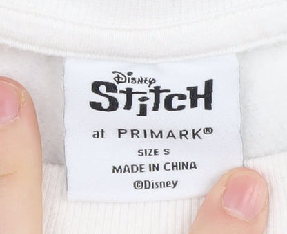 Preloved Primark Disney Stitch Women's White Pullover Sweatshirt - Image 5