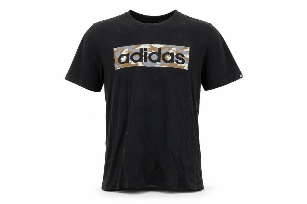 Adidas Men's Black Camouflage Logo T-Shirt Size M