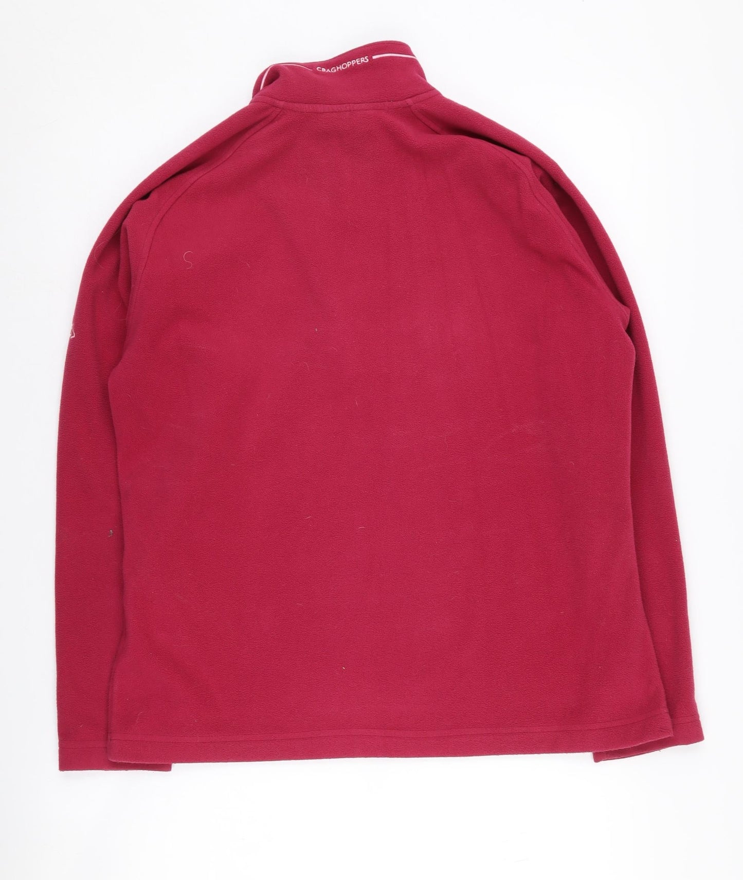 Craghoppers Women's Red Fleece Zip Sweatshirt, Size 12