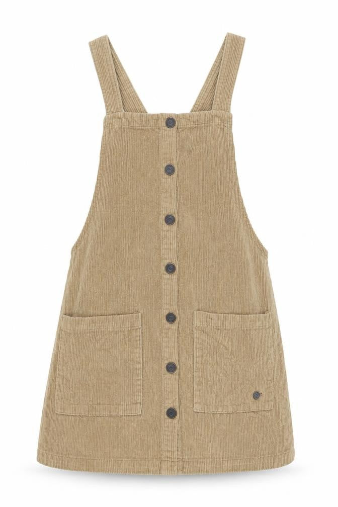 Pull&Bear Women's Brown Corduroy Pinafore Dress, Size S