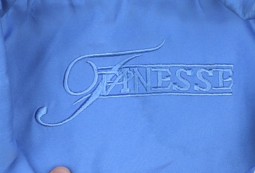 Finesse Womens Blue Mid-Length Jacket Size 20