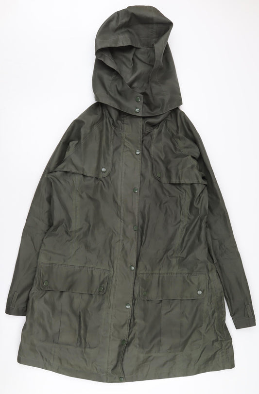 Cotton Traders Women’s Green Parka Jacket Size 12