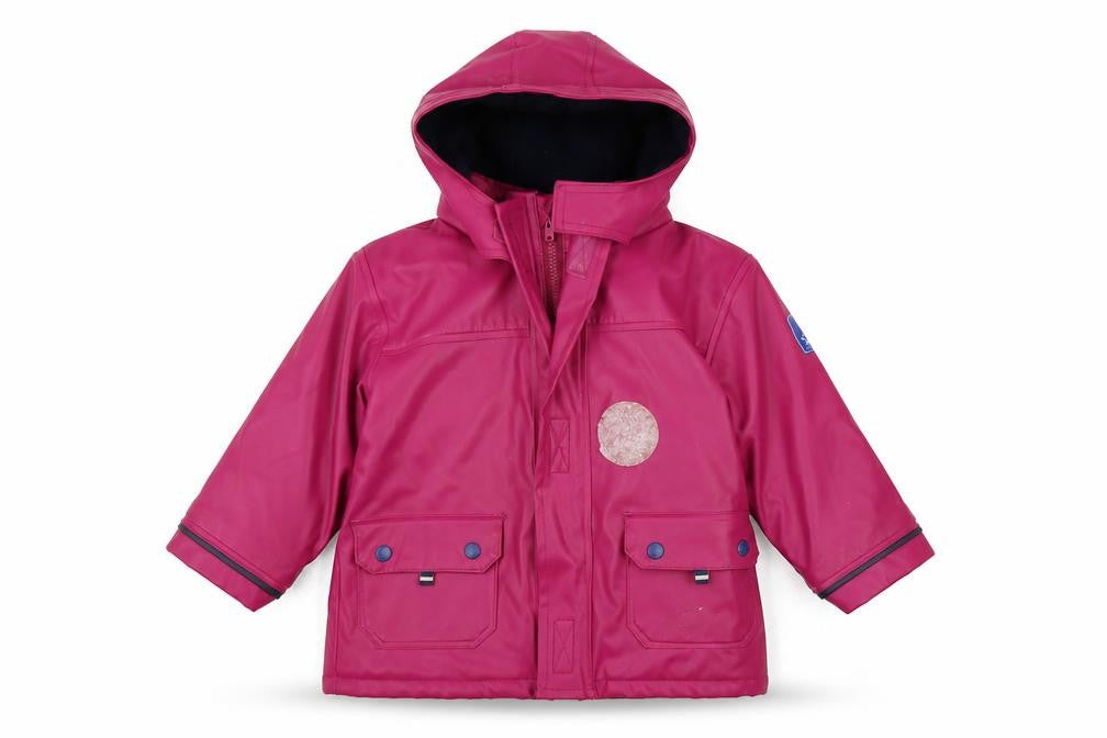 JoJo Maman Bébé Pink Girls Rain Jacket 12-18 Months