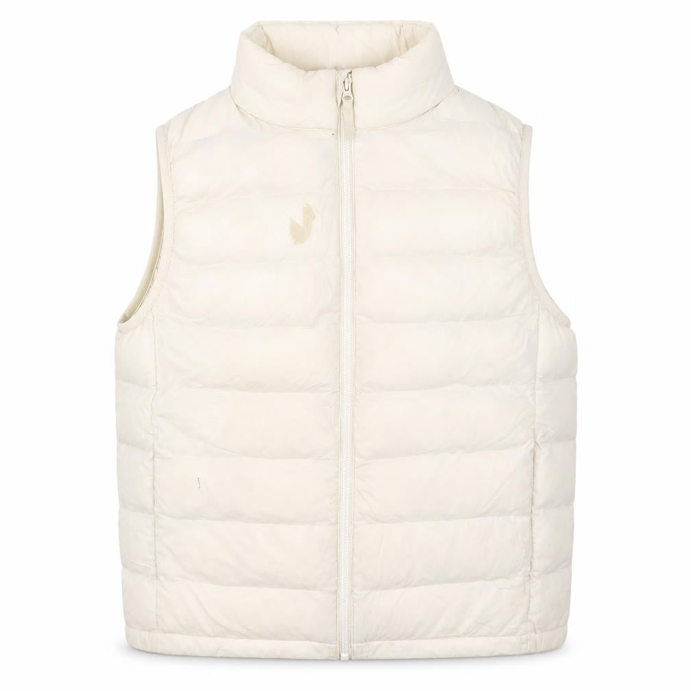 Uniqlo Girls' White Puffer Jacket, Size 11-12 Years