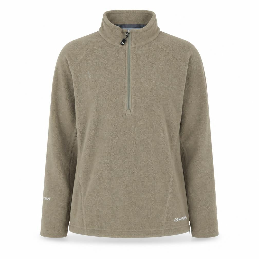 Sprayway Women's Beige 1/4 Zip Pullover Hoodie UK 10